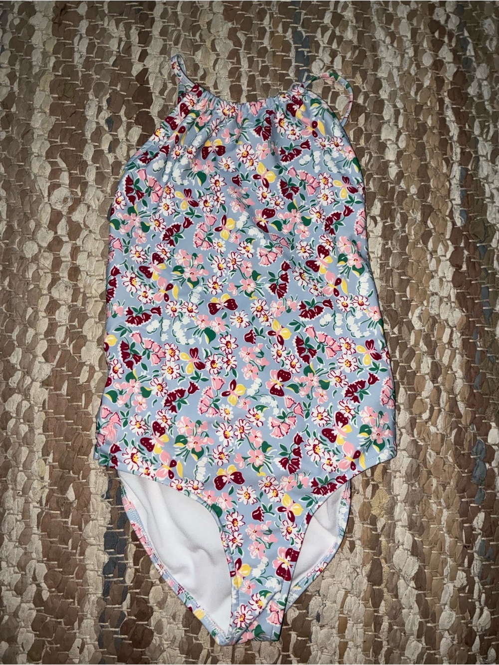 Polo by Ralph Lauren Light Pink Floral One-Piece Swimsuit